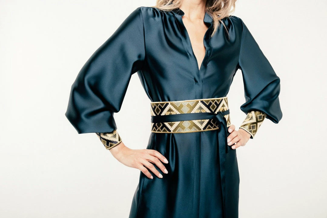 RosewaterHouse CLOTHING Isfahan Dress - Peacock 5 RosewaterHouse CLOTHING Isfahan Dress - Peacock