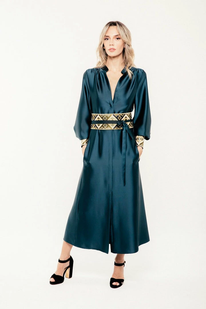 RosewaterHouse CLOTHING Isfahan Dress - Peacock 3 RosewaterHouse CLOTHING Isfahan Dress - Peacock