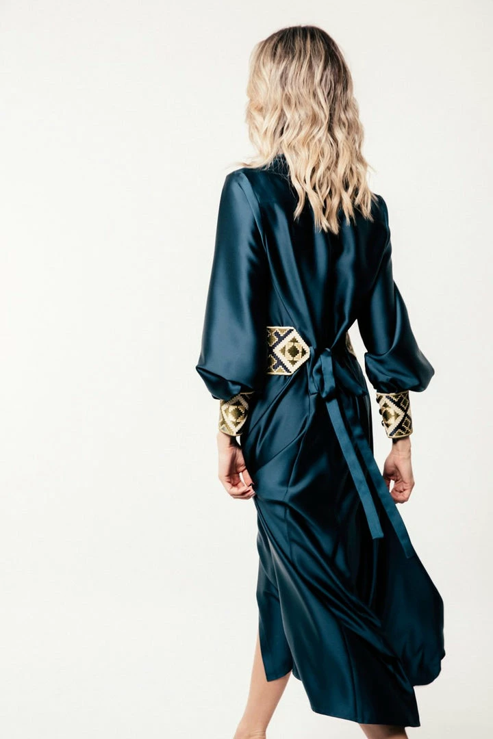 RosewaterHouse CLOTHING Isfahan Dress - Peacock 4 RosewaterHouse CLOTHING Isfahan Dress - Peacock