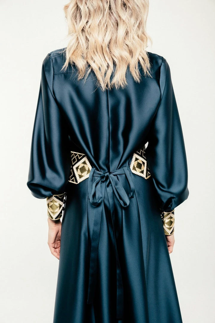 RosewaterHouse CLOTHING Isfahan Dress - Peacock 6 RosewaterHouse CLOTHING Isfahan Dress - Peacock