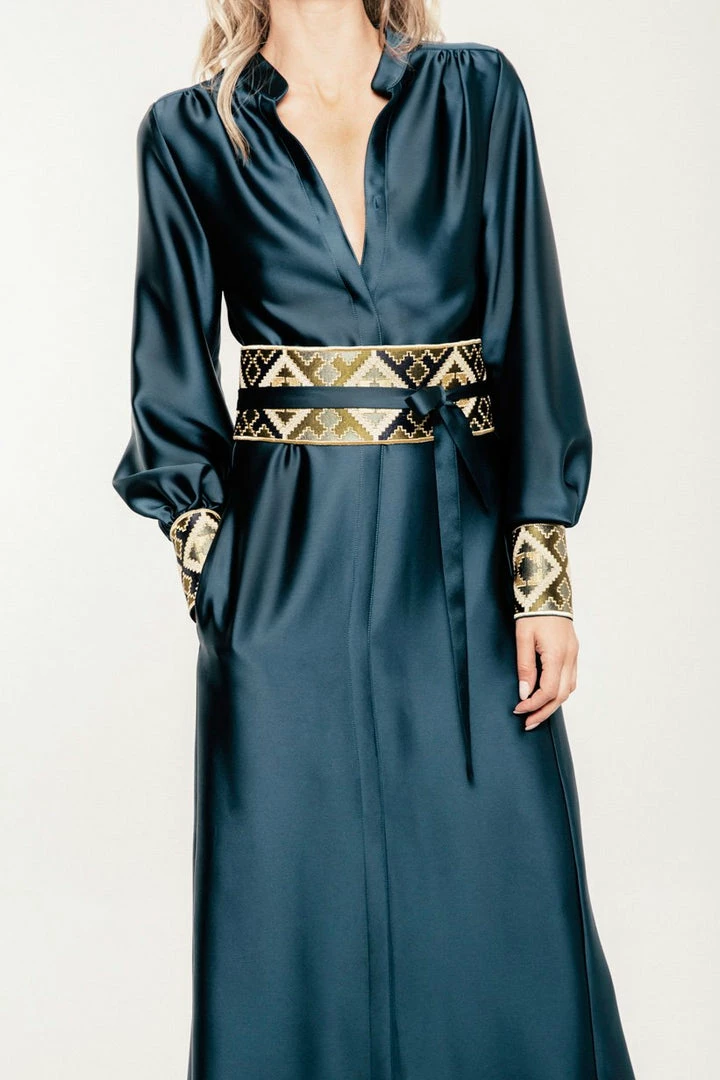 RosewaterHouse CLOTHING Isfahan Dress - Peacock 7 RosewaterHouse CLOTHING Isfahan Dress - Peacock