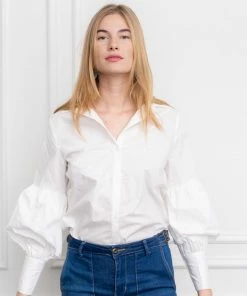 The Shirt By Rochelle Behrens The Molly Shirt, White