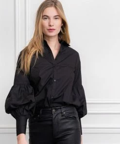 The Shirt By Rochelle Behrens The Molly Shirt, Black