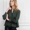 The Shirt By Rochelle Behrens The Gabrielle Shirt, Hunter