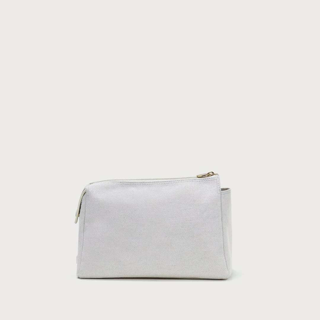 Neely & Chloe No. 31 The Medium Canvas Pouch Pebble 15 Neely & Chloe No. 31 The Medium Canvas Pouch Pebble