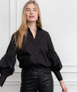 The Shirt By Rochelle Behrens The Molly Shirt, Black 9 The Shirt By Rochelle Behrens The Molly Shirt, Black