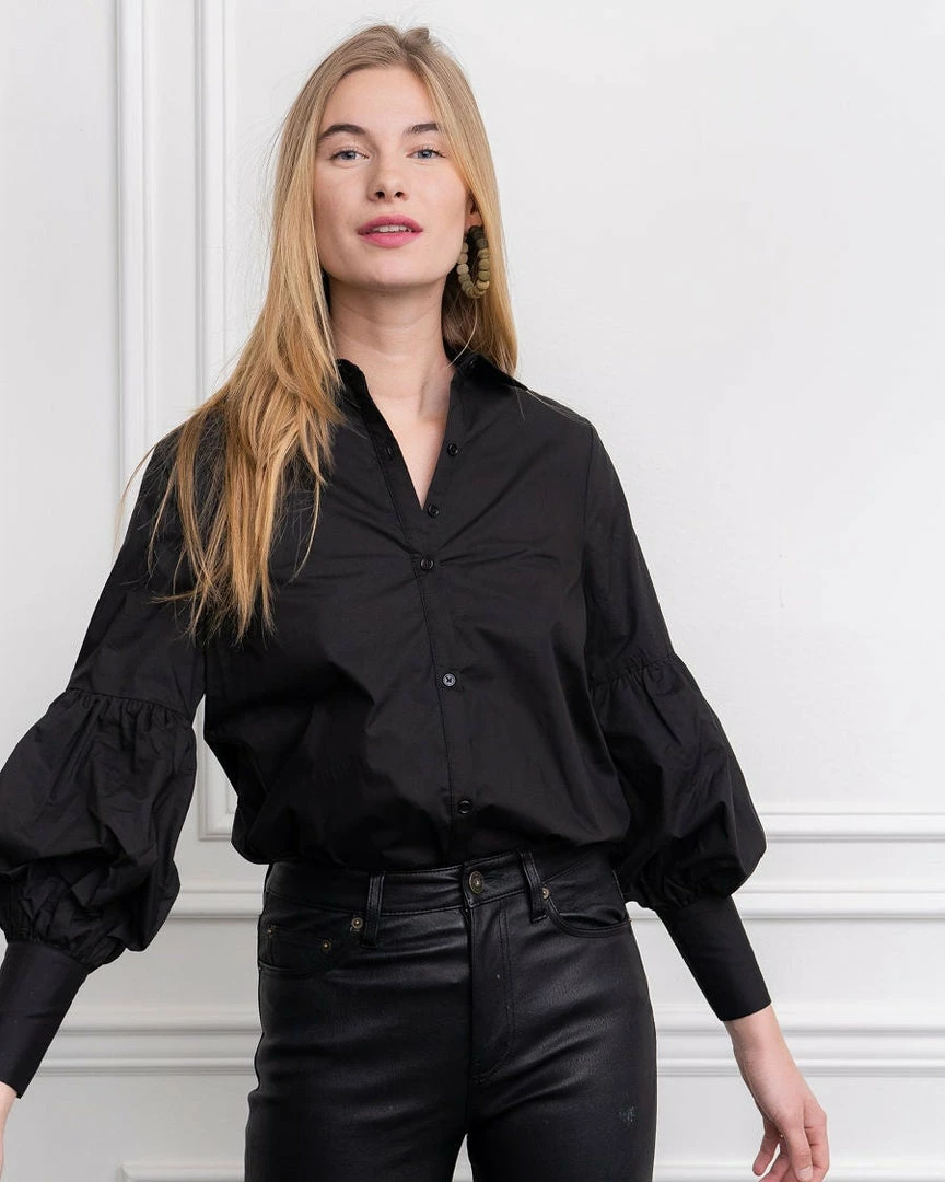 The Shirt By Rochelle Behrens The Molly Shirt, Black 6 The Shirt By Rochelle Behrens The Molly Shirt, Black