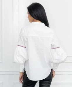 The Shirt By Rochelle Behrens The Molly Shirt, White Trim