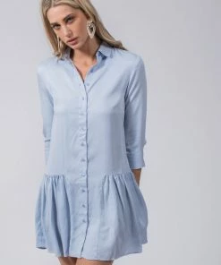 The Shirt By Rochelle Behrens The Drop Waist Shirt Dress