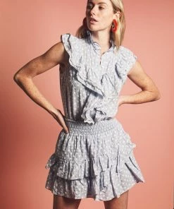 The Shirt By Rochelle Behrens The Sleeveless Ruffled Shirt