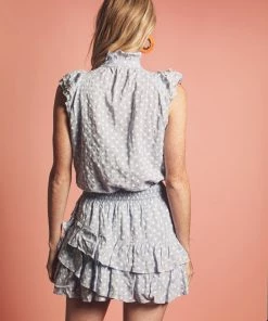 The Shirt By Rochelle Behrens The Sleeveless Ruffled Shirt