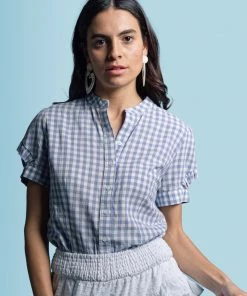 The Shirt By Rochelle Behrens The Short Sleeve Ruffled Shirt