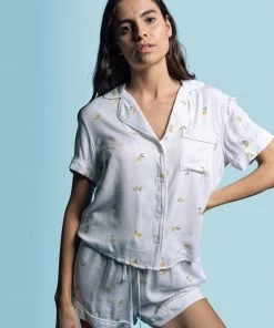 The Shirt By Rochelle Behrens The Short Sleeve + Shorts Pajama Set