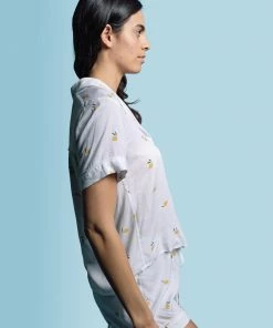 The Shirt By Rochelle Behrens The Short Sleeve + Shorts Pajama Set