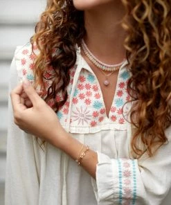 The Coast Brand Tiburon Top - Light Pink/Peach/Light Blue WHAT'S HOT