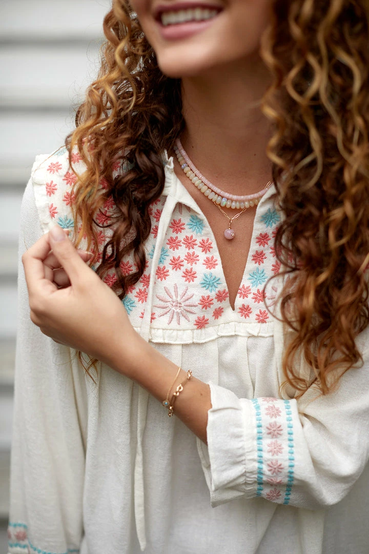 The Coast Brand Tiburon Top - Light Pink/Peach/Light Blue WHAT'S HOT 4 The Coast Brand Tiburon Top - Light Pink/Peach/Light Blue WHAT'S HOT