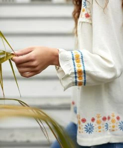 The Coast Brand WHAT'S HOT Tiburon Top - Burnt Red/Blue/Saffron