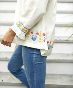 The Coast Brand WHAT'S HOT Tiburon Top - Burnt Red/Blue/Saffron