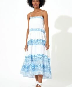 OLIPHANT Tie Strap Midi- Santorini Blue