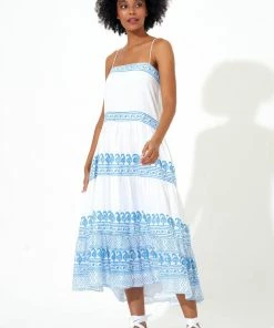 OLIPHANT Tie Strap Midi- Santorini Blue