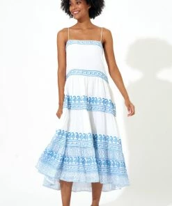 OLIPHANT Tie Strap Midi- Santorini Blue