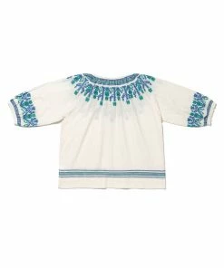 The Coast Brand Tokeneke Top - Blue/Green/Denim