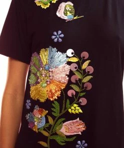 Cynthia Rowley Embroidered Tee Dress WHAT'S HOT
