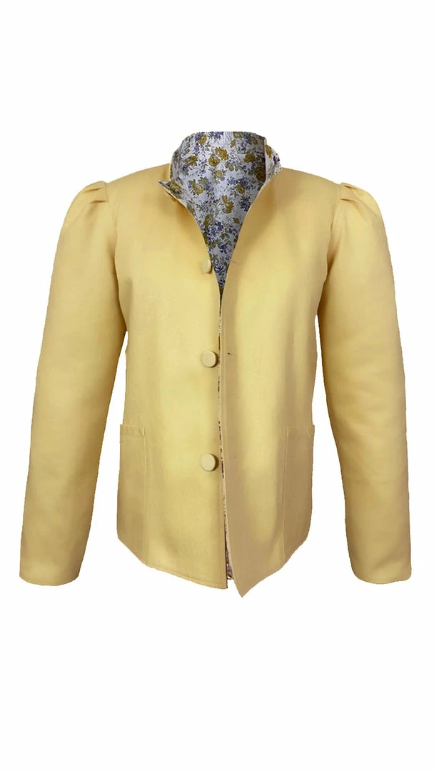 Casey Marks WHAT'S HOT Magic Jacket In Yellow Rose Cotton & Yellow Twill 4 Casey Marks WHAT'S HOT Magic Jacket In Yellow Rose Cotton & Yellow Twill