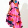 OLIPHANT V-Neck Maxi- Basel Pink 2 OLIPHANT V-Neck Maxi- Basel Pink