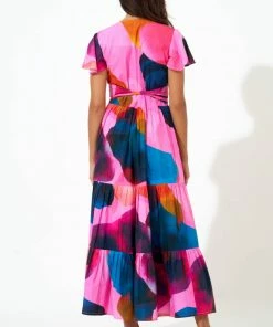 OLIPHANT V-Neck Maxi- Basel Pink