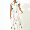 OLIPHANT V-Neck Maxi- Frond Green 2 OLIPHANT V-Neck Maxi- Frond Green