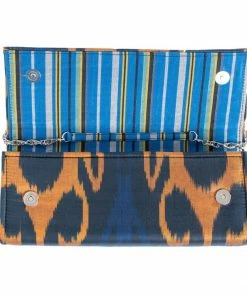 Larkin Lane Hayfields Silk Ikat Cassie Clutch