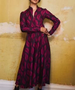 Valle & Vik The Coquette Dress, Fallen Fern Burgundy 9 Valle & Vik The Coquette Dress, Fallen Fern Burgundy