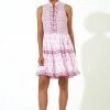 OLIPHANT Yoke Dress- Tulip Pink