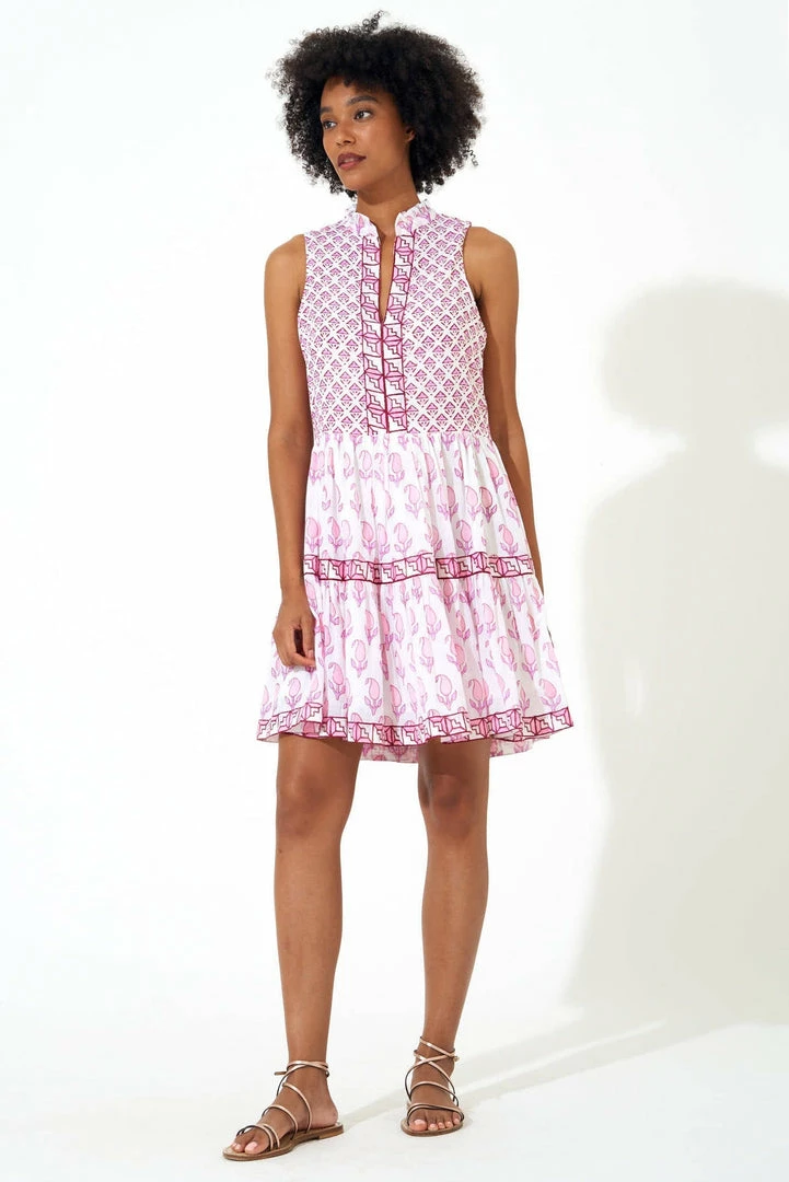 OLIPHANT Yoke Dress- Tulip Pink 3 OLIPHANT Yoke Dress- Tulip Pink