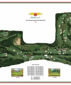 Vintage Golf Course Maps Baltrusol Map