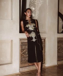 RosewaterHouse Aftab Dress - Black CLOTHING