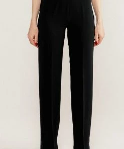 RosewaterHouse Kaveh Straight Leg Pant - Black CLOTHING