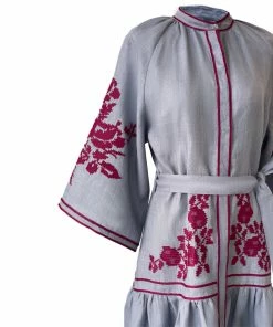 De Castro Berry Swan Dress