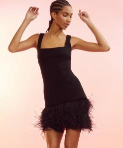 Cynthia Rowley WHAT'S HOT Bonded Feather Dress