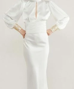 RosewaterHouse CLOTHING Avin Slip Skirt - Ivory