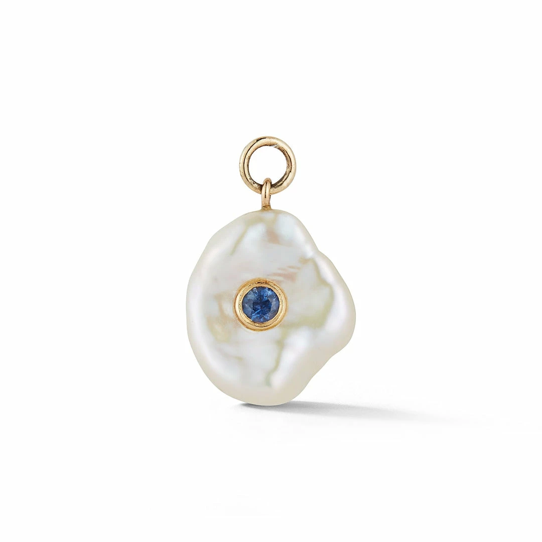 Couplet Les Perles Sapphire Baroque Pearl Earring Charm ACCESSORIES 3 Couplet Les Perles Sapphire Baroque Pearl Earring Charm ACCESSORIES