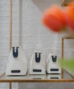 Neely & Chloe No. 31 The Medium Canvas Pouch Pebble 19 Neely & Chloe No. 31 The Medium Canvas Pouch Pebble