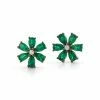 Couplet Wedding Guest Shop Les Fleurs Emerald And Diamond Earrings 1 Couplet Wedding Guest Shop Les Fleurs Emerald And Diamond Earrings