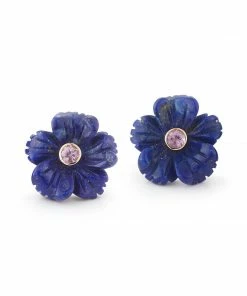 Couplet Flex Fleurs Pink Sapphire Earrings