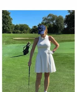 HEDGE WHAT'S HOT Dune Racerback Dress With Collar