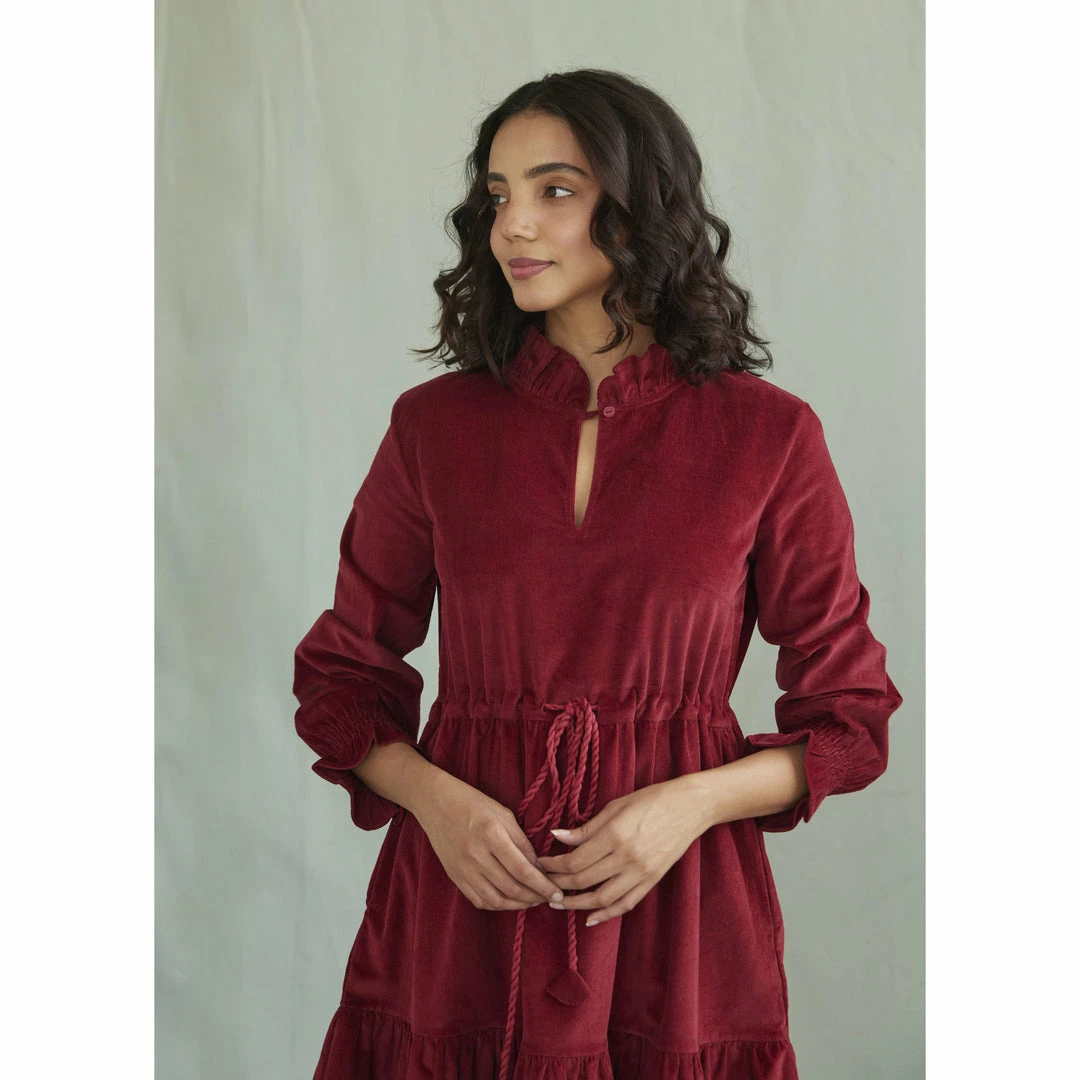 Daydress Alma Dress In Red Velvet Needlecord WHAT'S HOT 9 Daydress Alma Dress In Red Velvet Needlecord WHAT'S HOT