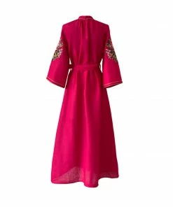 De Castro Bougainvillea Dress