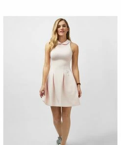 HEDGE WHAT'S HOT Dune Racerback Dress With Collar