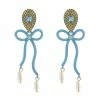 QuayL Bows Earrings - Blue WHAT'S HOT